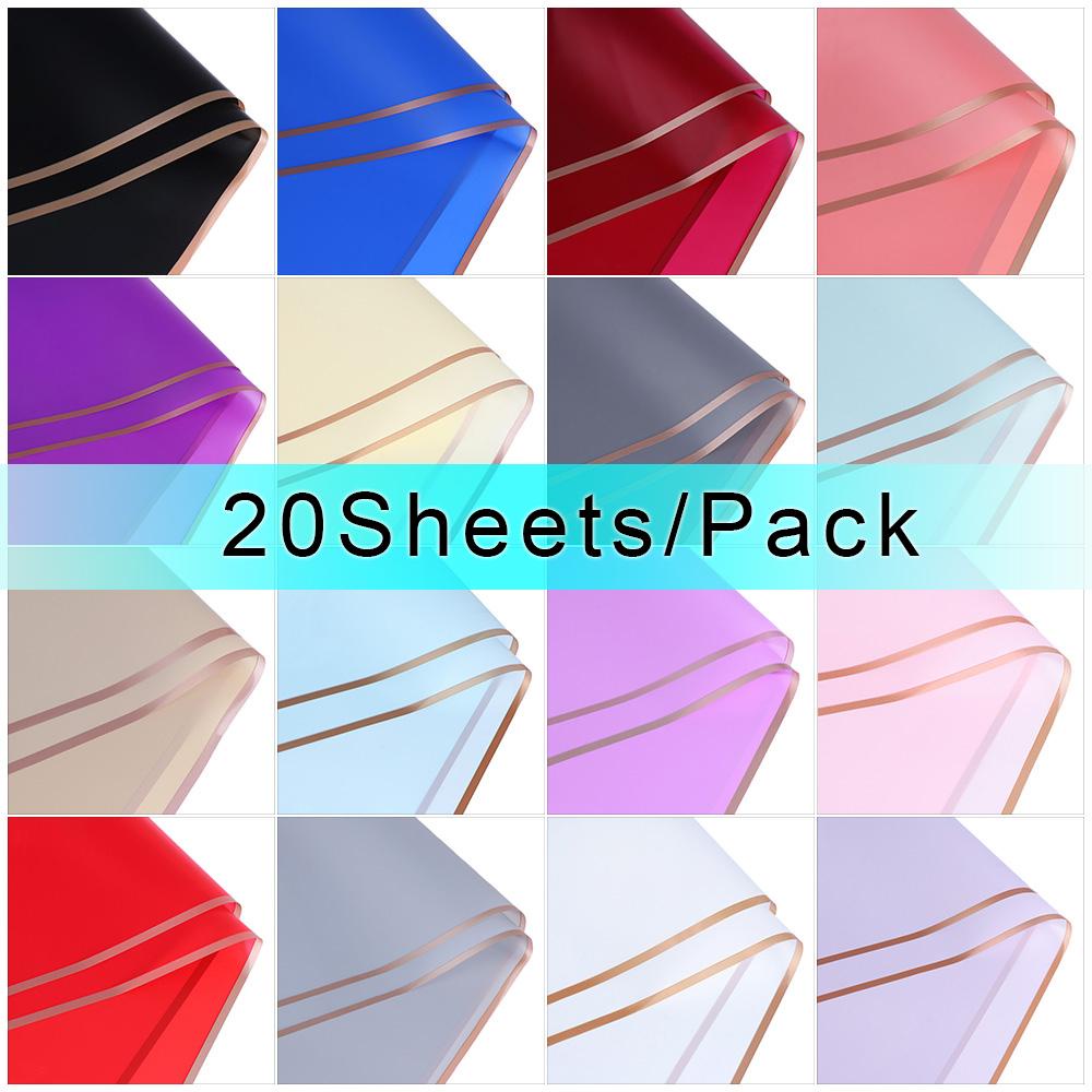 Set 20 Tờ Giấy Gói Quà Dày Dặn Trong Suốt Chống Thấm Nước