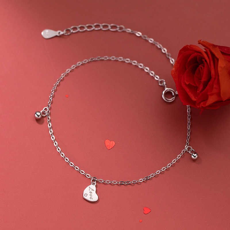 Lắc Chân Mạ Bạc 925 Thiết Kế Đơn Giản Xinh Xắn | BigBuy360 - bigbuy360.vn