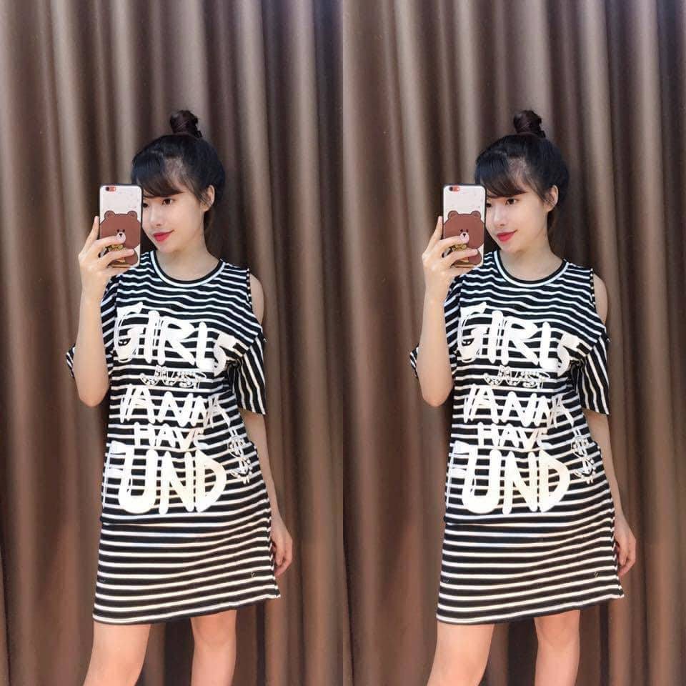 Đầm thun mặc nhà dễ thương