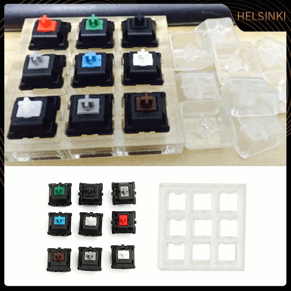 Dụng Cụ Kiểm Tra Bàn Phím 9 Phím Bằng Nhựa Trong Suốt Cherry Mx Switches