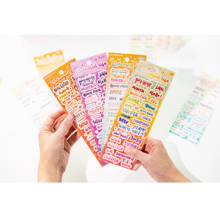 Flowertree 1 Sticker Màu Nước Dán Trang Trí Sổ Tay