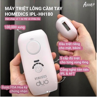 Máy Triệt Lông HH390 Duo Lux Homedics Usa [Hàng chính hãng]