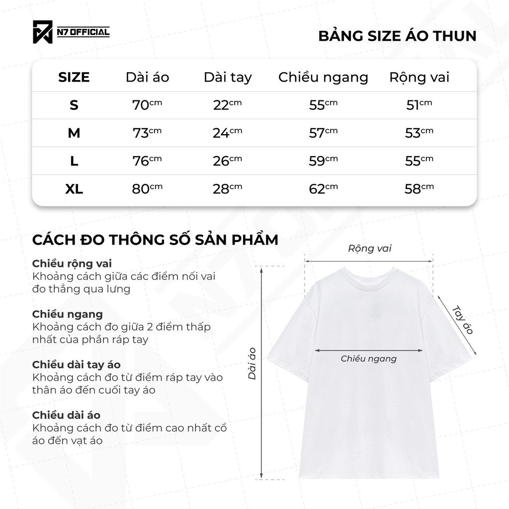 Áo thun unisex N7 Cyber phông tay lỡ nam nữ form rộng Local Brand