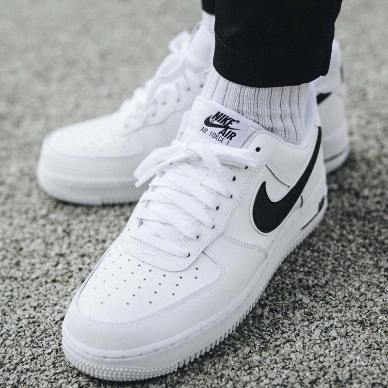 Giày Nike AF1 Force 1 Trắng Vệt Đen - Giày Sneaker AF1 Thể Thao Nam Nữ Đen Tích Trắng White Black Cổ Thấp Hàng Cao Cấp!