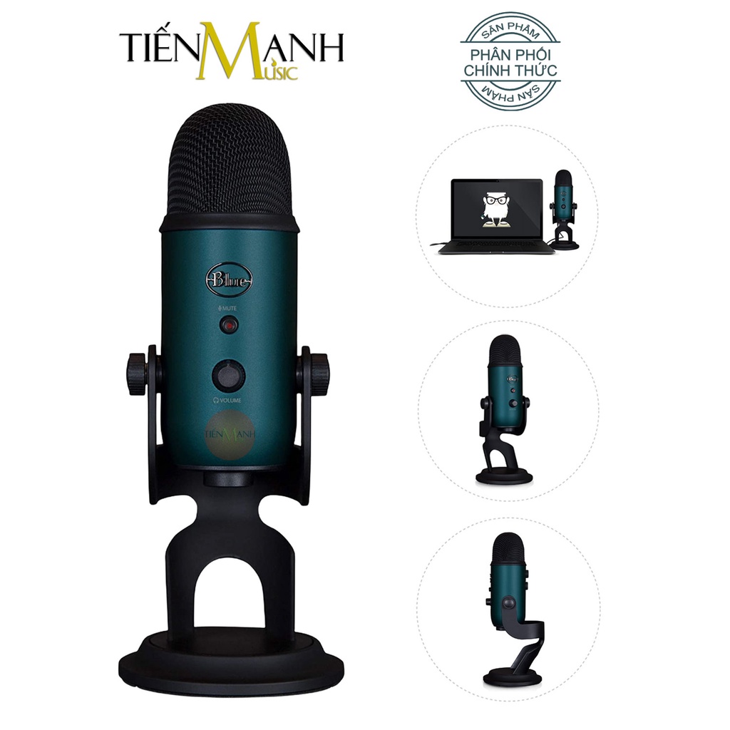 [Mặc Cả Còn 3TR890] Micro Blue Yeti USB Condenser - Mic Thu Âm Podcast, Livestream, Radio, ASMR Microphone Phòng Studio