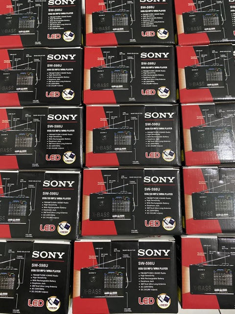 Radio USB , thẻ nhớ , đèn led 598u