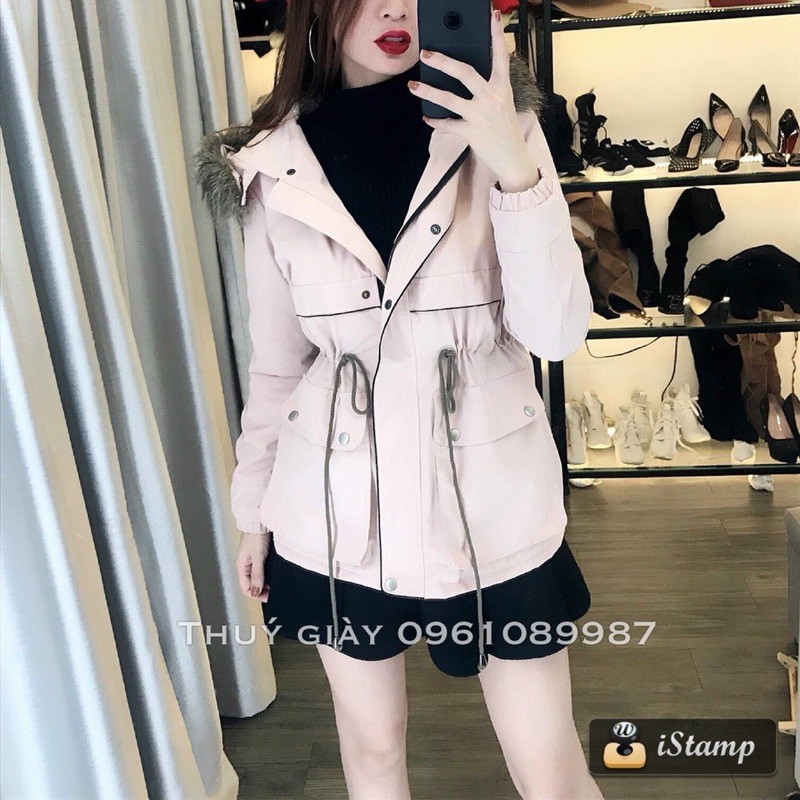 Áo kaki lót lông chun eo