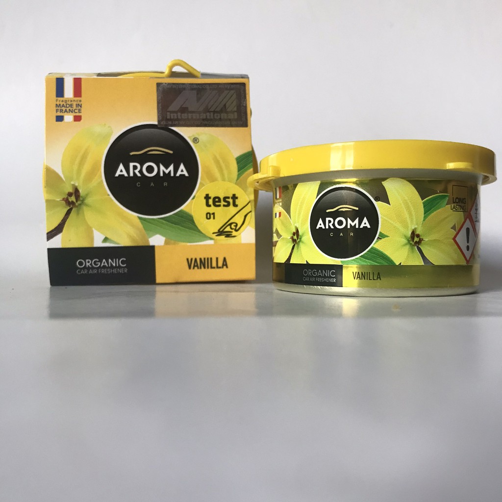 Hương Vanilla - Sáp Thơm Ô Tô Cao Cấp Aroma Organic 40g Của Pháp