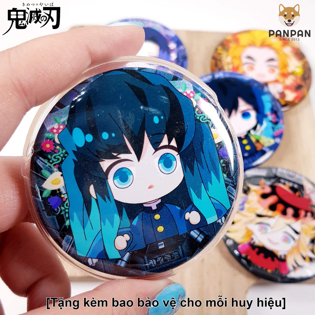 [TẶNG KÈM BAO BẢO VỆ] Huy hiệu lẻ Kimetsu no Yaiba Trụ (6CM)