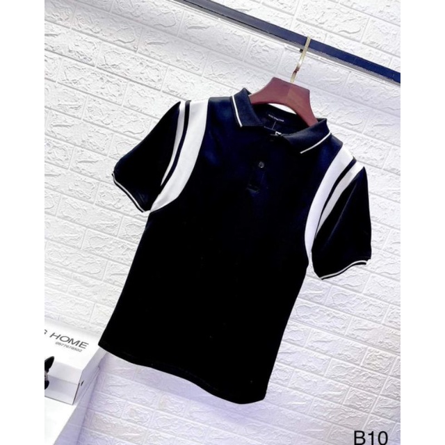 ÁO POLO SỌC CHÉO VAI UNISEX HÀNG SIÊU ĐẸP