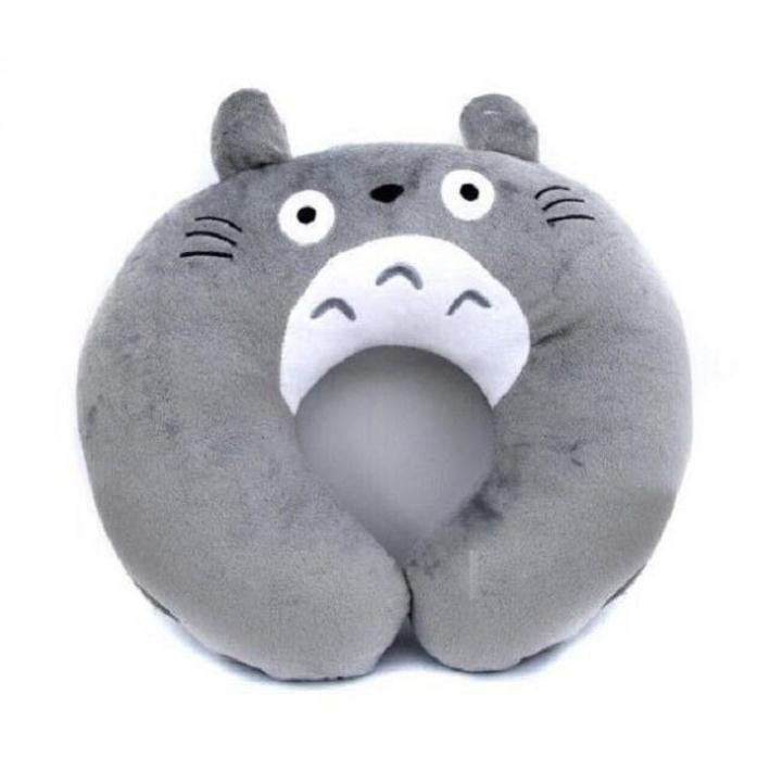 Gối kê cổ gối chữ U Totoro chất liệu vải nhung cao cấp