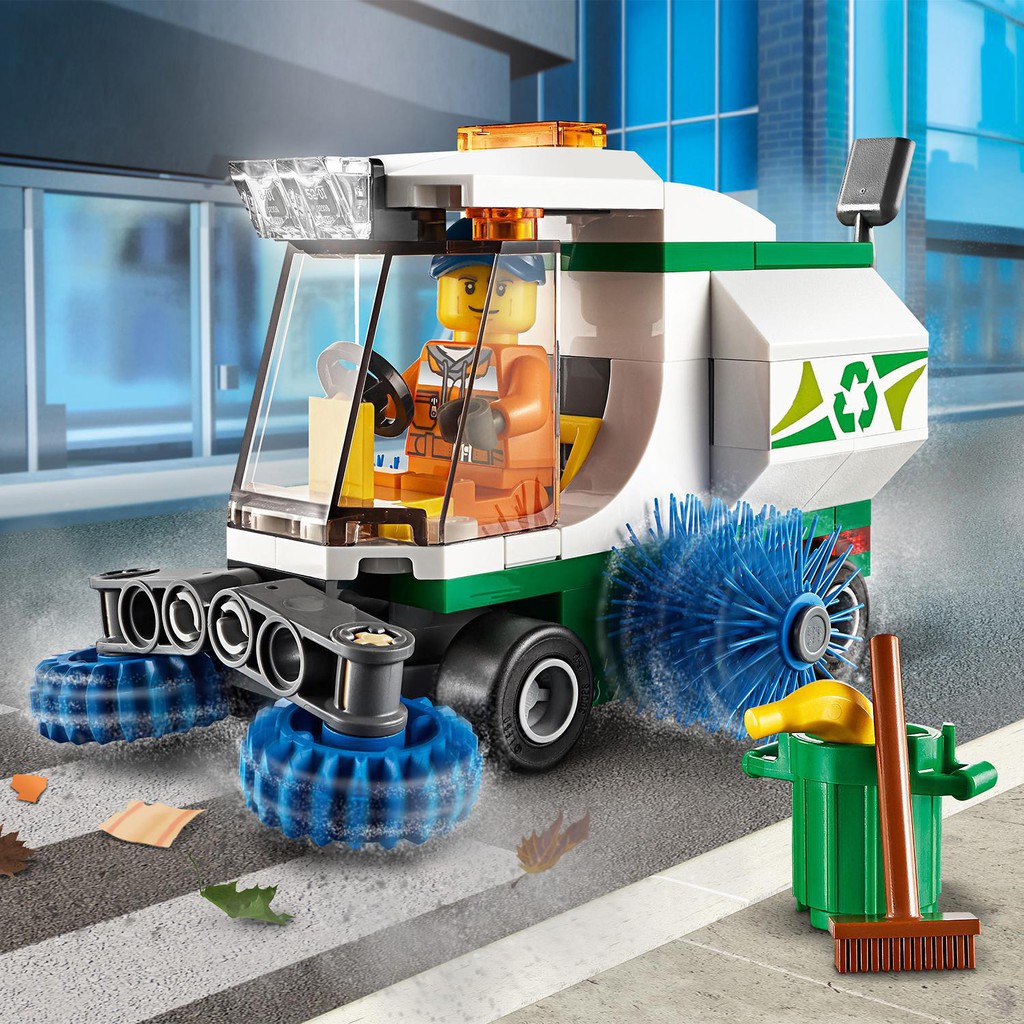 LEGO CITY 60249  Xe Quét Đường ( 89 Chi tiết) Bộ gạch đồ chơi lắp ráp giao thông cho trẻ em