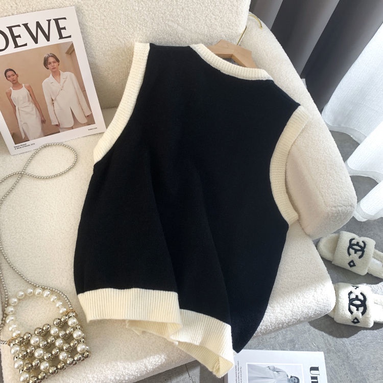 Áo Khoác Cardigan Dệt Kim Sát Nách Thời Trang Mùa Thu Cho Phái Nữ