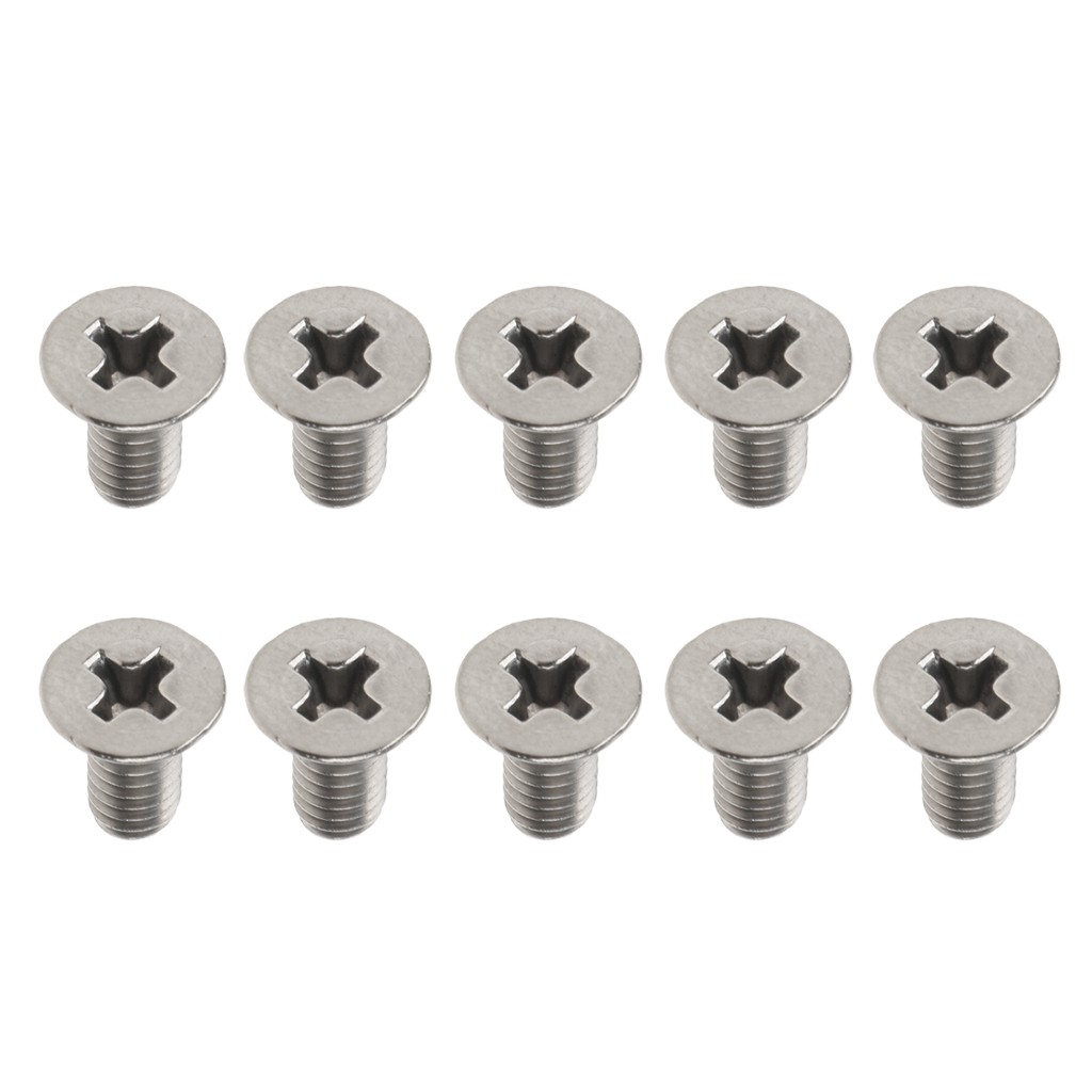 Bộ 10 ốc vít M4 Phillips đầu phẳng 8mm bằng titan cao cấp