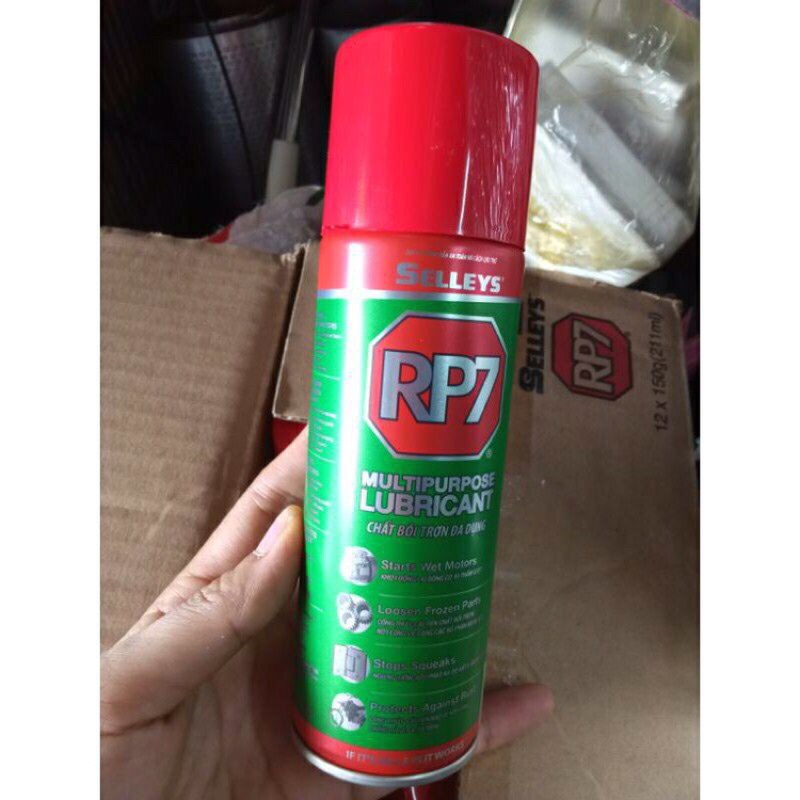 Xịt tẩy rỉ sét bôi trơn kim loại RP7
