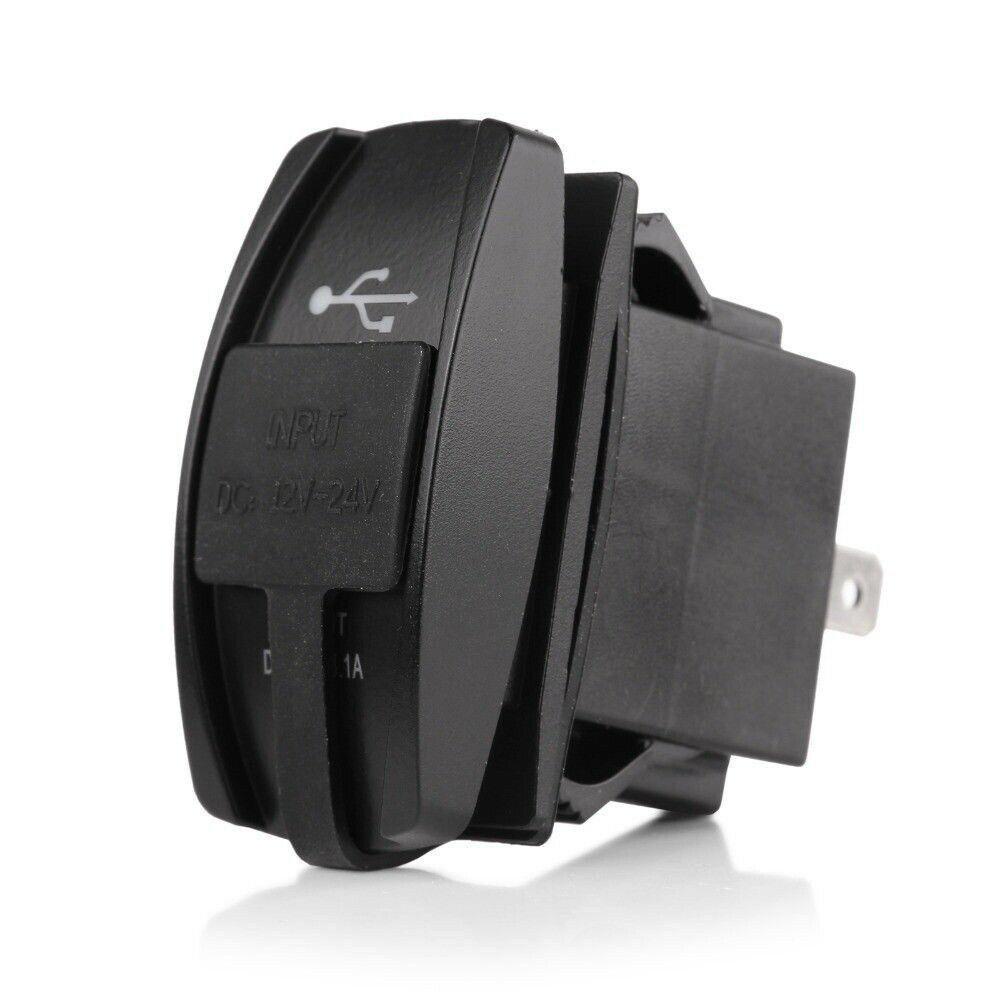 Tẩu Sạc Hai Cổng USB Chống Thấm Nước Cho Xe Hơi Xe Máy