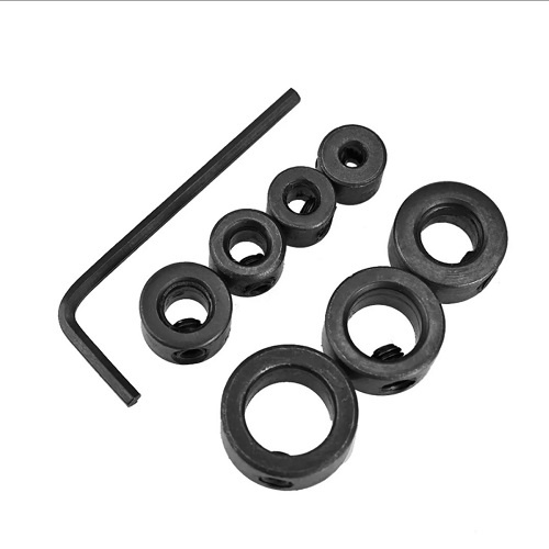 Bộ Dụng Cụ 8 Món Gồm 7 Chốt Định Vị Độ Sâu Cho Mũi Khoan Từ Size 3mm Đến 12mm Và Vít Lục Giác L