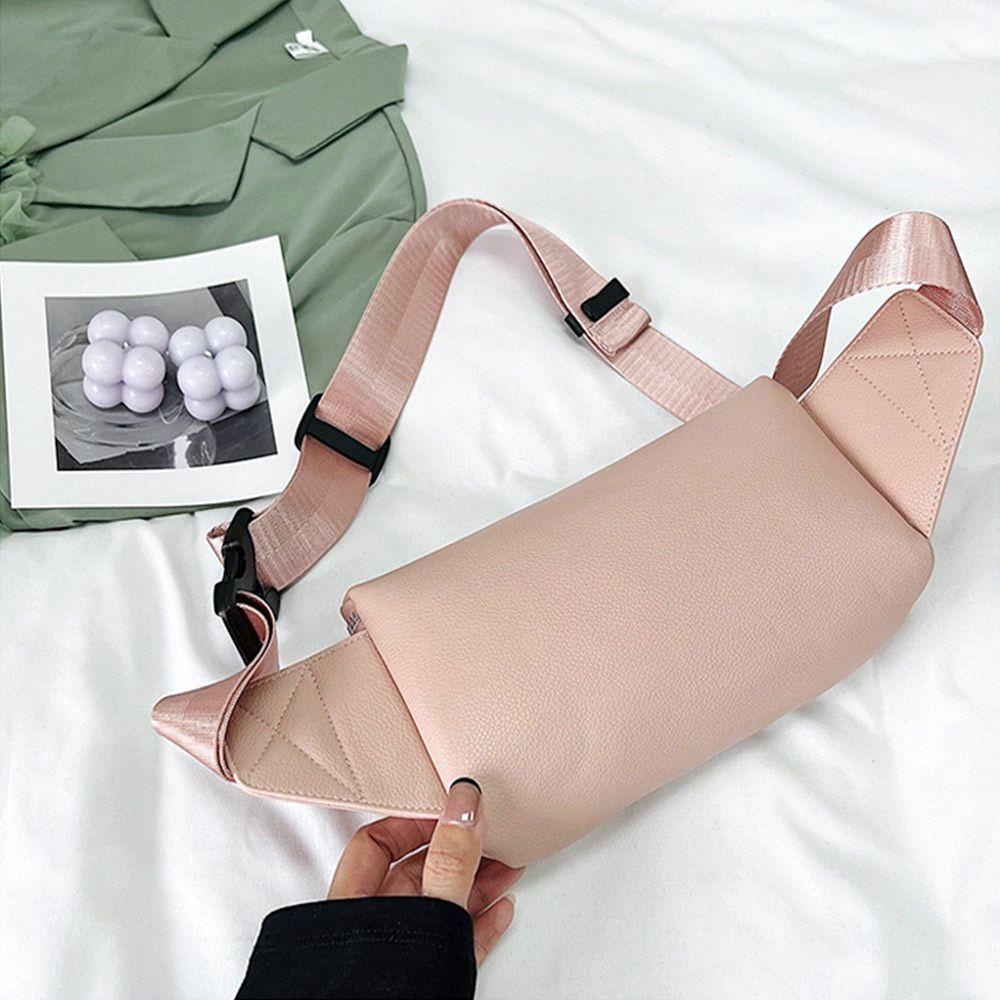 Túi Da PU Đeo Chéo Ngực Đa Năng Tiện Dụng Mang Theo Du Lịch