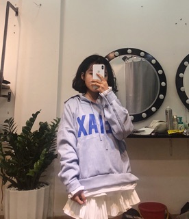 Áo hoodie nỉ da lộn