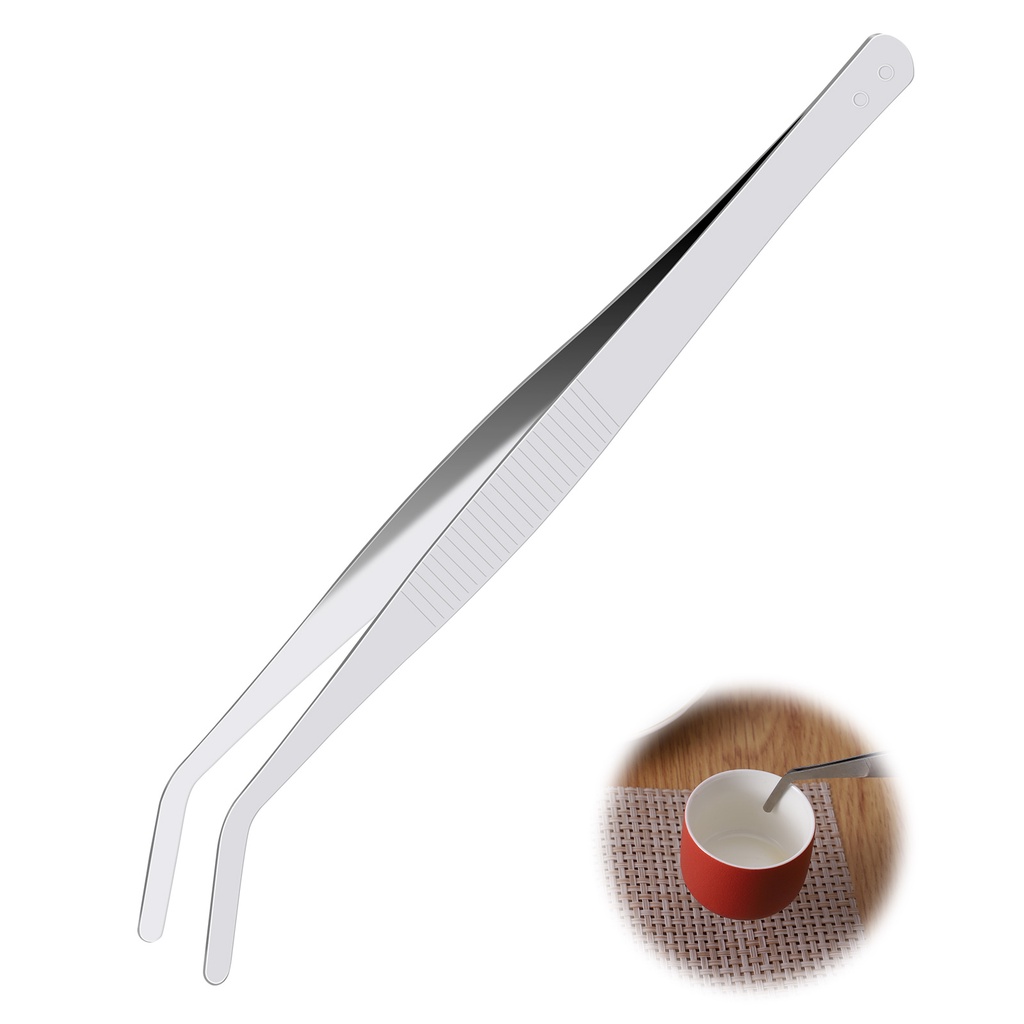 Kẹp gắp trà bằng thép không gỉ 18cm chất lượng