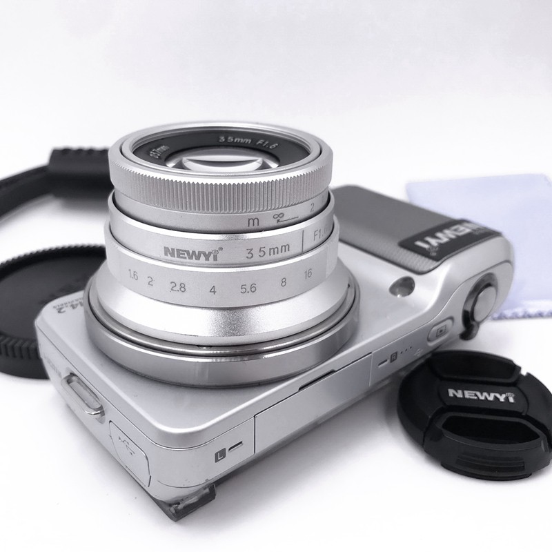 Ống Kính Lấy Nét Tay 35mm F / 1.6 Cho Sony E-Mount Camera A6500 / 5100 Nex5