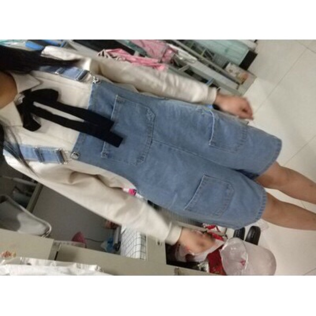 [KÈM ẢNH THẬT+ SẴN] Quần yếm bò ngắn chất đẹp ulzzang hàn quốc | BigBuy360 - bigbuy360.vn