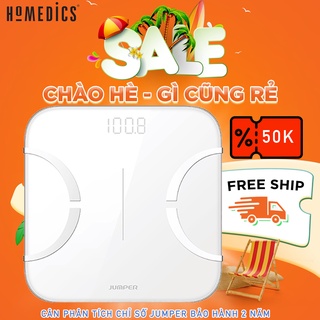 [BH 2 Năm] Cân phân tích sức khoẻ thông minh 14 chỉ số, kết nối APP Jumper JPD-BFS200B NHẬP KHẨU CHÍNH HÃNG