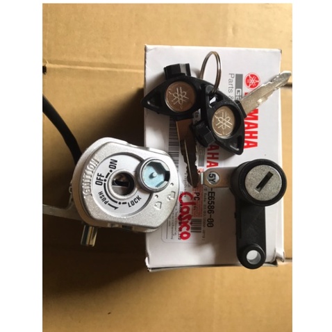 Bộ ổ khoá xe Mio Classico/ Utimo, Hàng Cao Cấp Loại 1, chìa khoá dẹp như ZIN xe