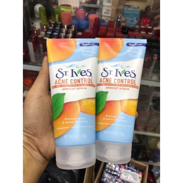 Hàng USA- Sữa Rửa Mặt Tẩy Tế Bào Chết Dịu Nhẹ Sạch Mụn ST.IVES 170g