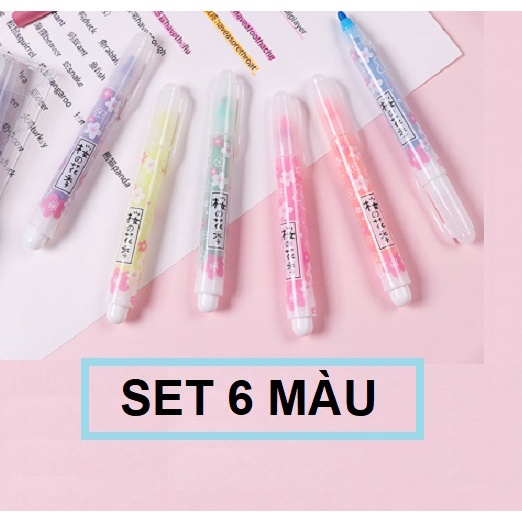 COMBO 2 Set 6 bút dạ quang Highlighter - Chenqi M-681