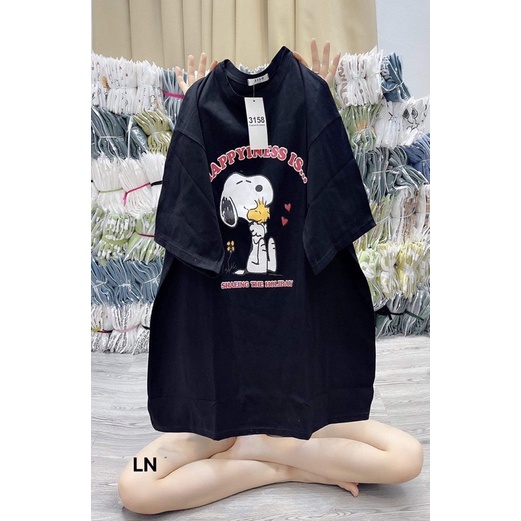 Áo phông cú tim happy LN12
