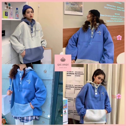 Áo Nỉ Phối Túi Suf Hình Ngôi Sao Edel House Có Video Kèm Ảnh Thật E434