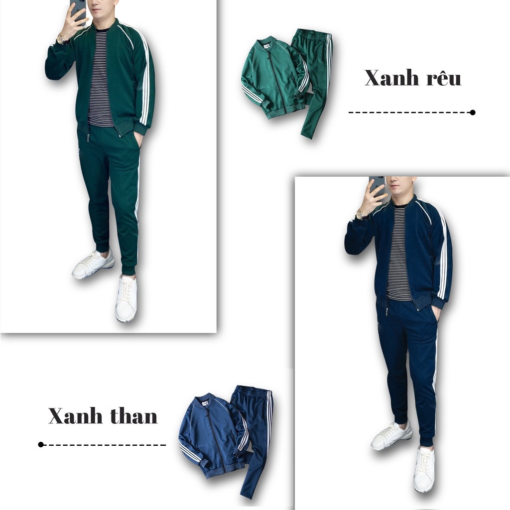 Bộ Nỉ Thể Thao 3 Màu Thời Trang Nam JBaggy Thiết Kế Phong Cách Năng Động Trẻ Trung Cao Cấp.