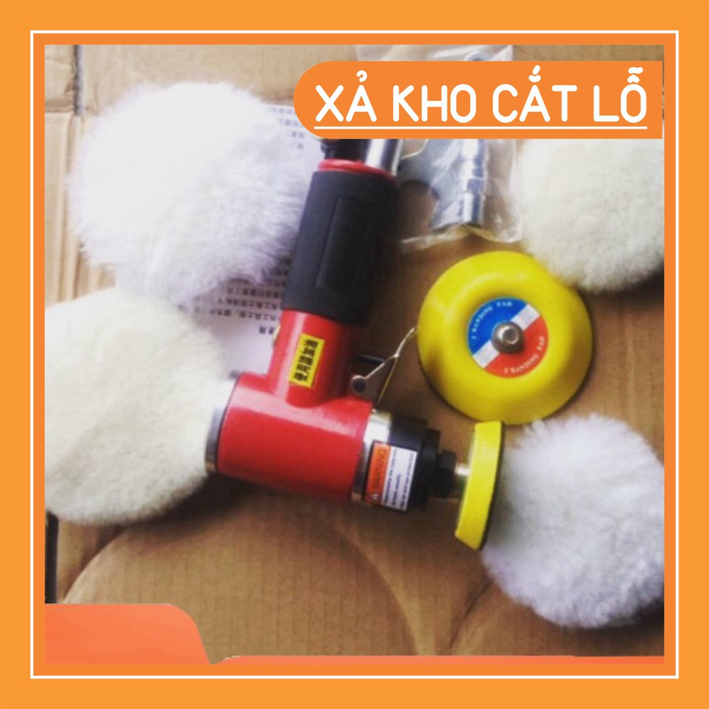 (xả kho) Máy Đánh Bóng Xe Máy mini ( Tặng Bộ Combo 4 Phớt Lông Cừu 3" )