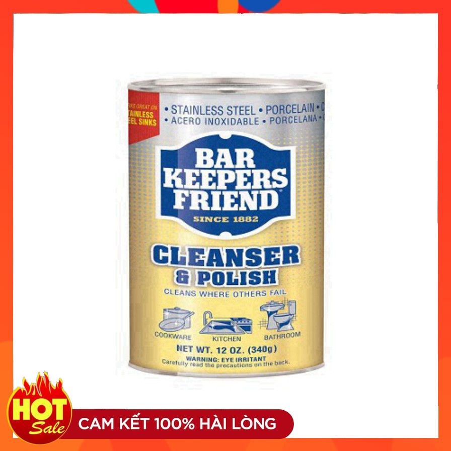 Bột làm sạch Bar Keepers Friend hộp lớn 425g