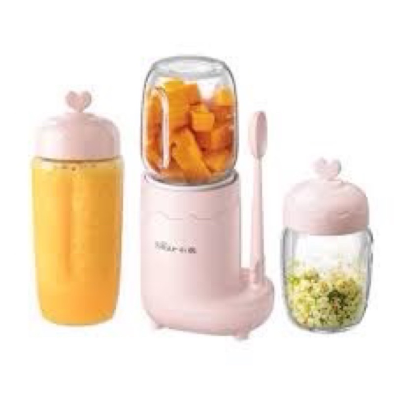 Máy xay Bear C04J1 3 cối thuỷ tinh cao cấp cho bé ăn dặm