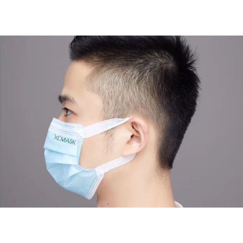 Hộp khẩu trang y tế 4 lớp kháng khuẩn quai vải không đau tai Xuân Lai 50 cái