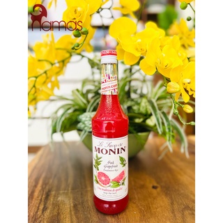 Syrup Monin Bưởi hồng/Pink Grapefruit Pamplemousse Rose chai thủy tinh 700ml