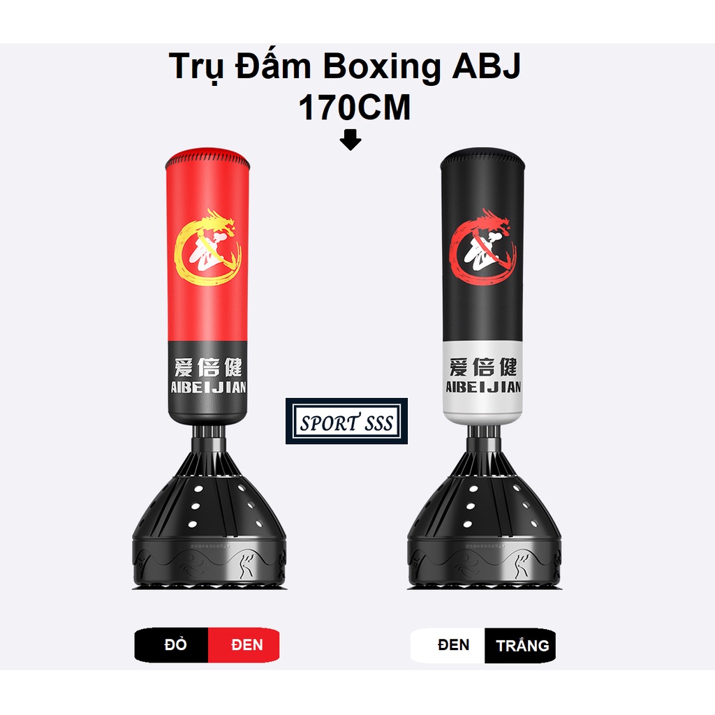 Trụ đấm bốc - Trụ boxing - bao tập boxing - tập luyện võ thuật - tập đấm bốc tăng phản xạ ABJ 170cm