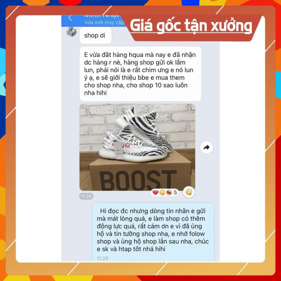[FreeShip+ Hàng Sịn Sò] Giày Thể Thao YZ 350 Ngựa Vằn Nam Nữ, Giầy yzy trắng đen đủ bill box