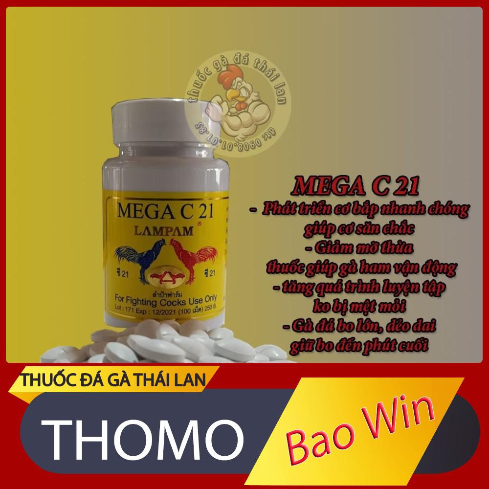 MEGA C21 T.h.u.ốc nuôi gà cao cấp - 1hủ - 100 viên [Gà đá NAM NGUYỄN]