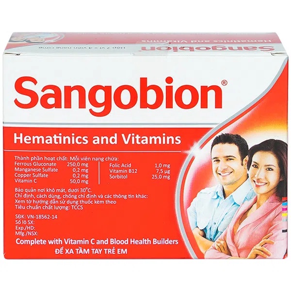 Viên Uống Bổ Sung Sắt- Bổ Máu Sangobion- Hộp 28 viên