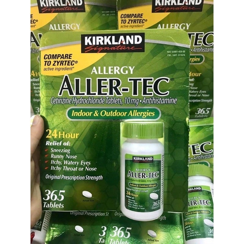 (date 9/ 2024) Viên uống dị ứng Kirkland Signature tăng cường hệ miễn dịch và sức đề kháng cho cơ thể - EDS Hàng Mỹ