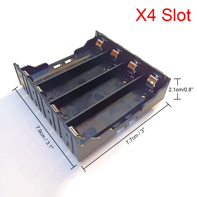 Hộp Đựng Pin Sạc Dự Phòng ABS 1/2/3/4 Ngăn Đựng Pin 18650