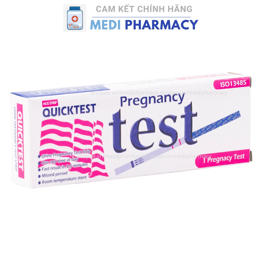 Que Thử Thai 2 vạch Quick Test - Hộp 1 que