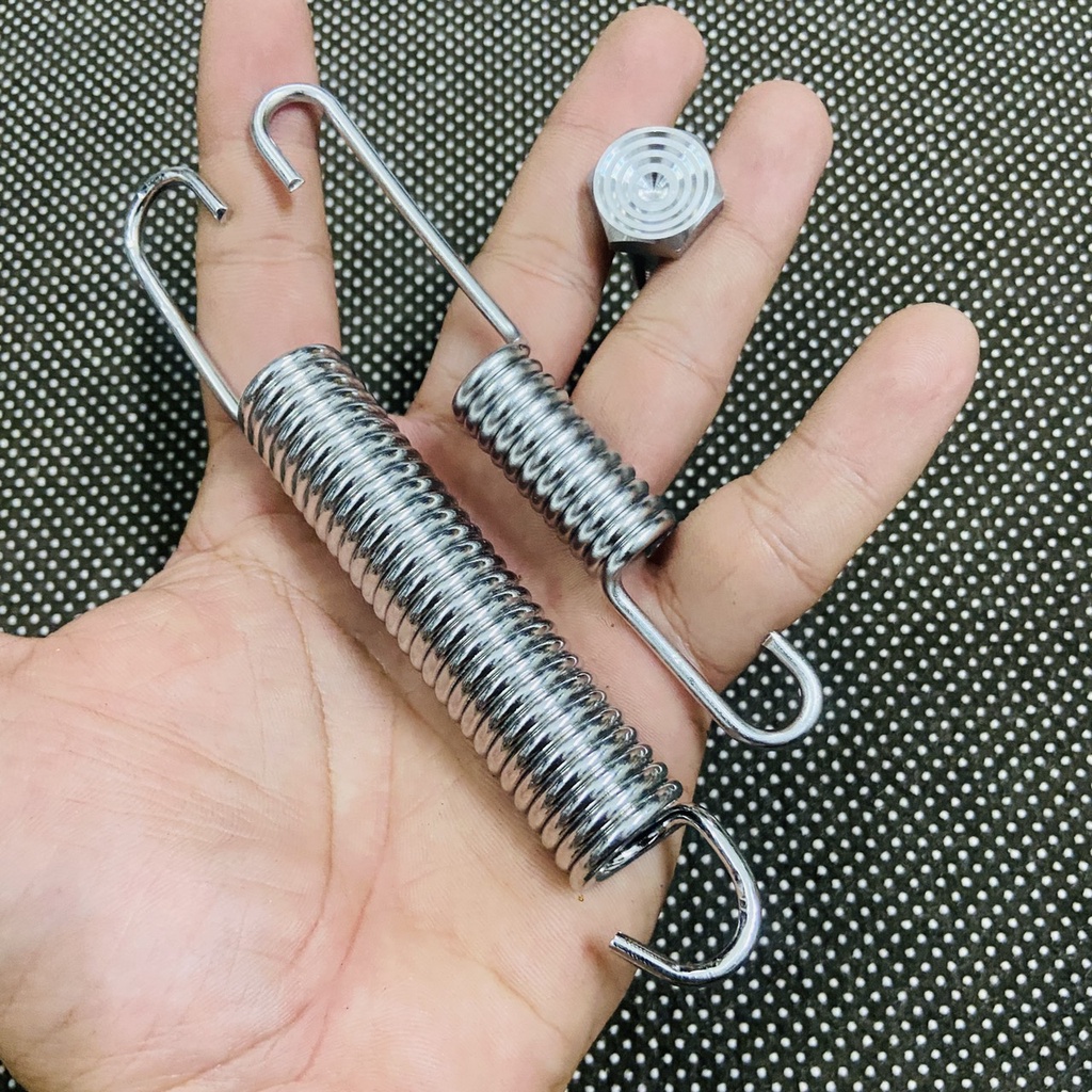 Bộ 3 lò xo chống đứng, chống nghiêng kèm ốc chân chống cho xe Yamaha EXCITER 135cc, 150cc, 155cc