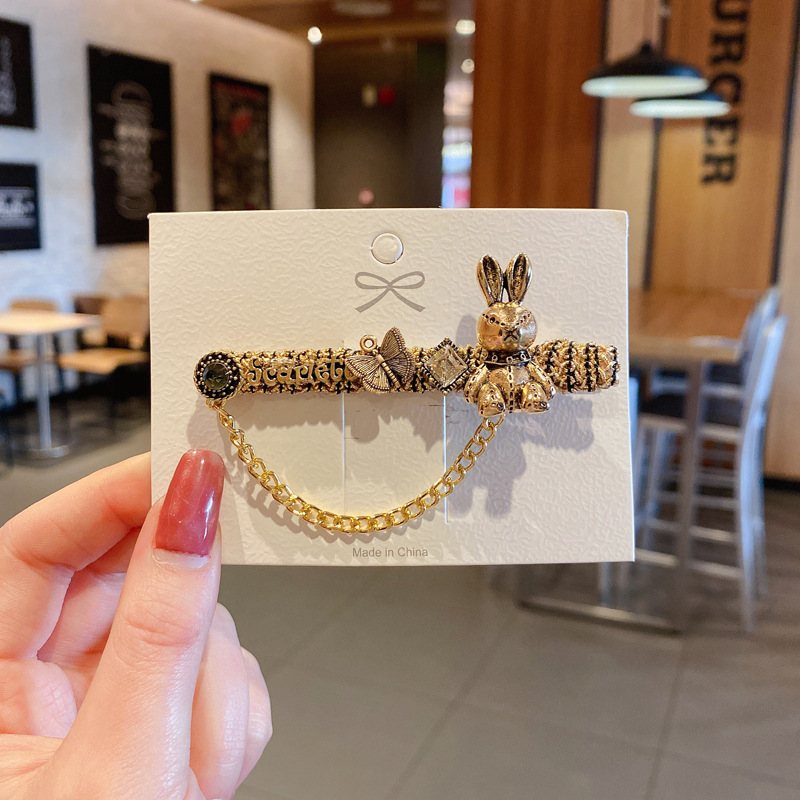 Kẹp Tóc Kim Loại Hình Gấu Xinh Xắn Cho Nữ