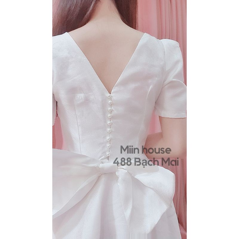 Váy công chúa cut out nơ lưng