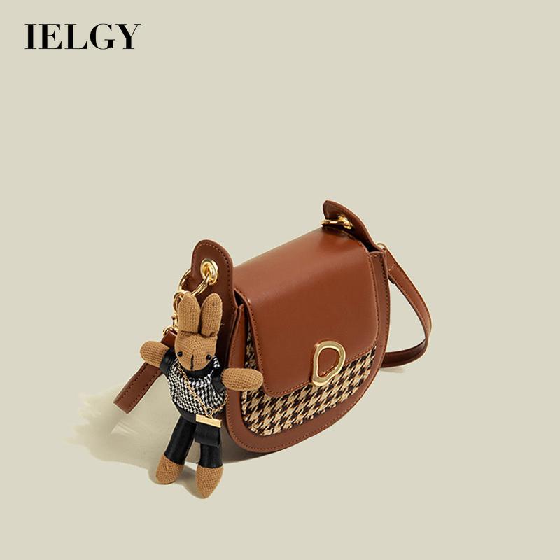 Túi đeo chéo IELGY mini hình bán nguyệt thời trang cho nữ