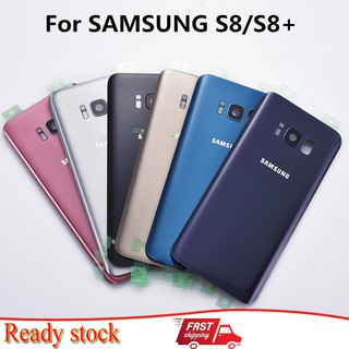 Nắp lưng vỏ nắp đậy pin Samsung Galaxy S8 Plus S8 s8+ G955 G955F G950 G950FFor SAMSUNG S8 S8 Plus G950F G955F Back Battery Cover Door Rear Housing Case Replacement Camera Lens Back Rear Glass Case S8 S8Plus back cover